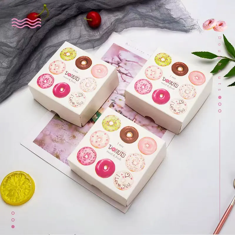 Strength factory customized printing cheese cake carrying box Birthday cake packaging box kraft paper cup paper bowl cake box