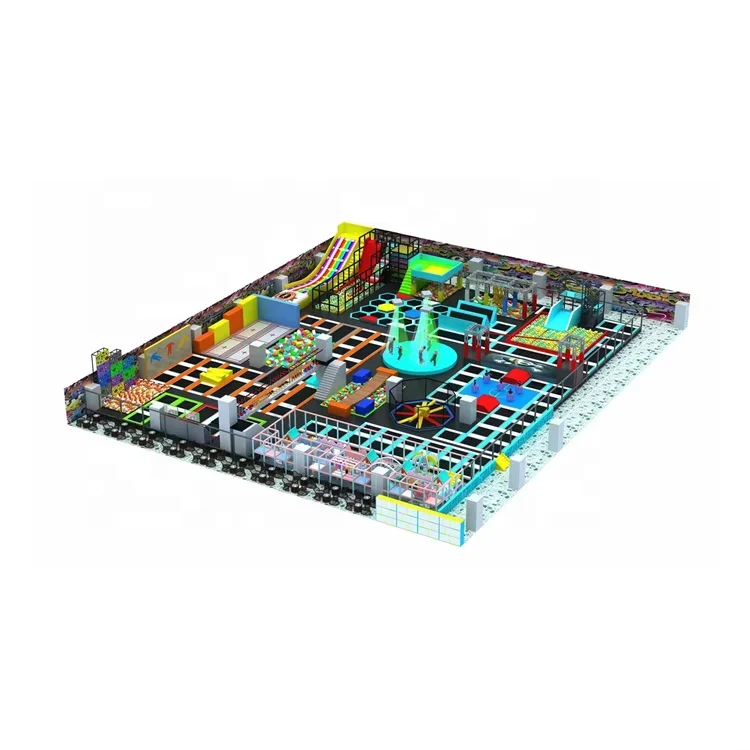 Commercial indoor playground set and tram amusement park naughty fort indoor playground equipment of commercial indoor For Sale