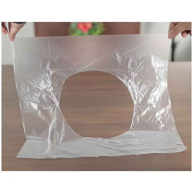 Transparent disposable hygienic plastic toilet seat covers disposable