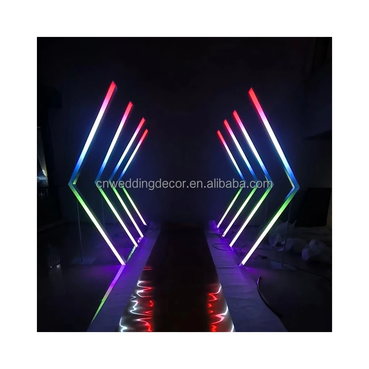 Amazing Wedding Entrance Arch Backdrop Tunnel Wedding Led Gate Decoration For Walkway Decor Event Sell