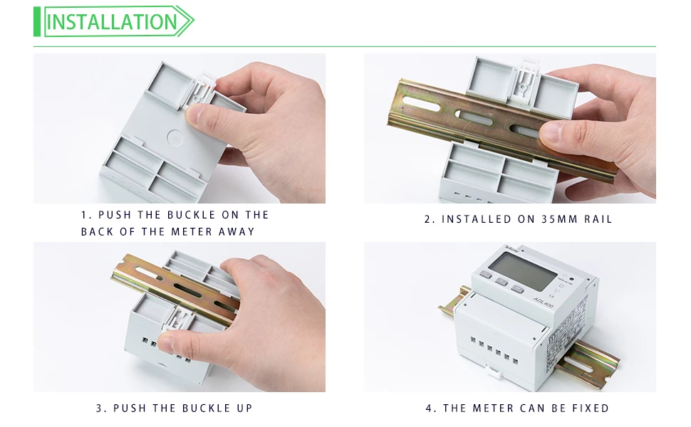 Acrel ADL400 Three-phase electricity meter on din rail with RS485 MODBUS-RTU