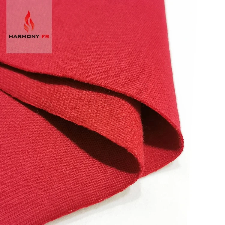 EN11611 Modacrylic Cotton Knitted Rib Inherent Flame Resistant Protective Fabric