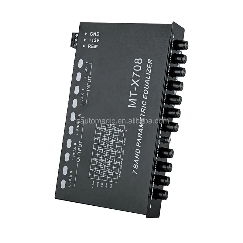 QMF EQ7 7-way Stereo Analogic Crossover Car Equalizer For Car Amplifier