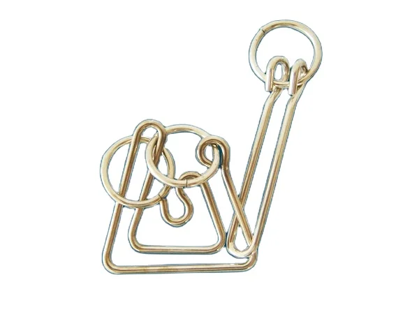 3D metal puzzle chinese wire puzzle ring toy handheld brain game