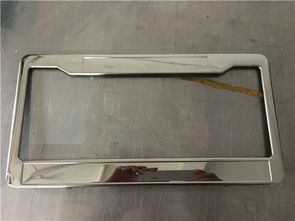 
chrome glossy custom liscence plate frame 