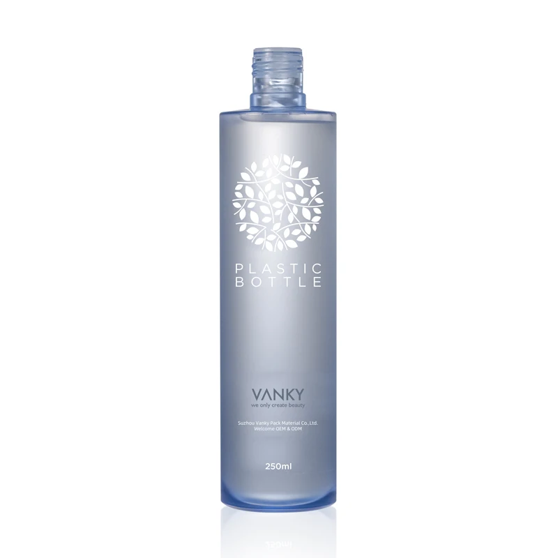 100ml Custom Color Cosmetic Plastic Container Packaging PET Plastic Face Skin Care Bottle With Double Wall Lid For Toner