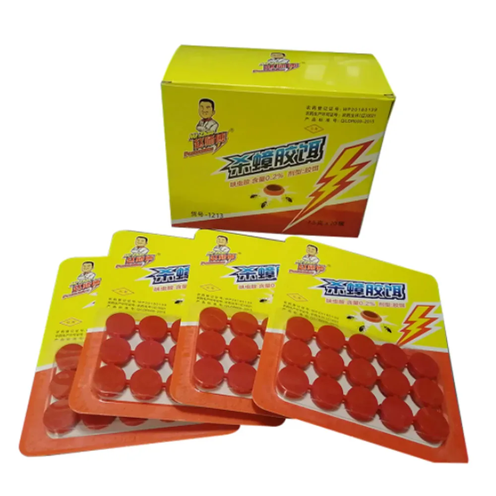15 Tablets/Board Roach Medicine Whole Nest End Sticky Cockroaches Killer Gel Bait Trap
