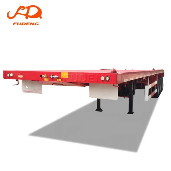 Trailer Flatbed 3 axles 40 feet 20ft 40ft shipping container flat bed flatbed Chassis  semi trailer for sale