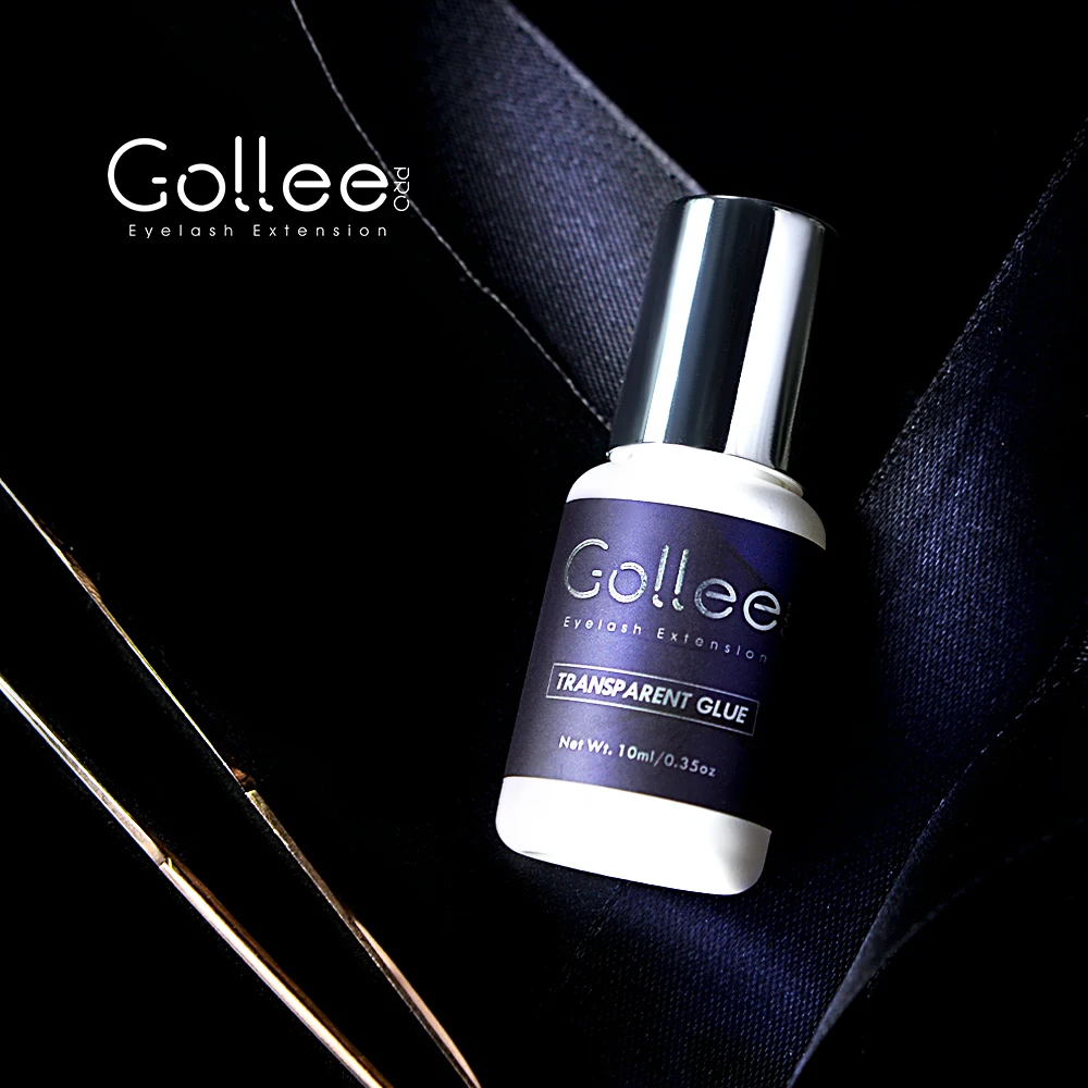 Gollee Special Purpose No Tears Top Korea Pigments Speed Professional Korean Medical Grade Bottle Clear Eyelash Extensions Glue