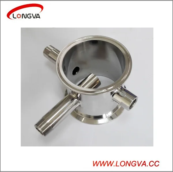 Manifold Pipe Fittings Sanitary Fittings Stainless Steel Tri Clamp Manifold Spools