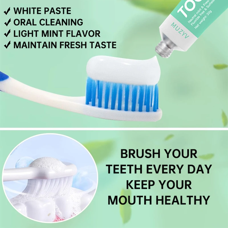 Customized toothpaste 10g 20g Mini Size enhanced enamel whitening tooth soothing Minty Toothpaste for travel hotel dental kit