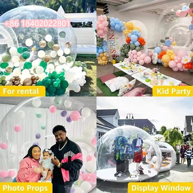 Commercial bubble house inflatable transparent bubble house for balloons
