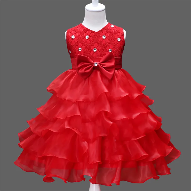 
Crystal Design Ball Gown 4 Years Girls Dress Kids Wedding Clothes Kids Girl Dress 