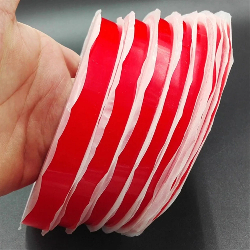 Custom High Adhesive Nano Tape Adhesive Red Double-sided Acrylic Foam Tape