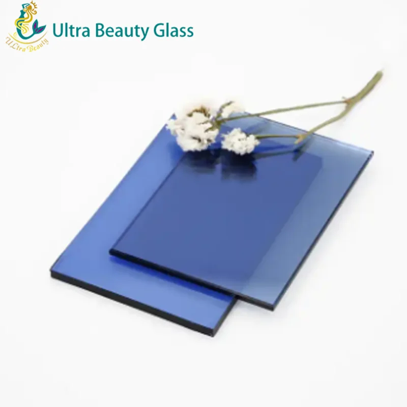 Ultrabeauty- Factory custom heat reflective glass anti dazzling toughened laminated color coated glass