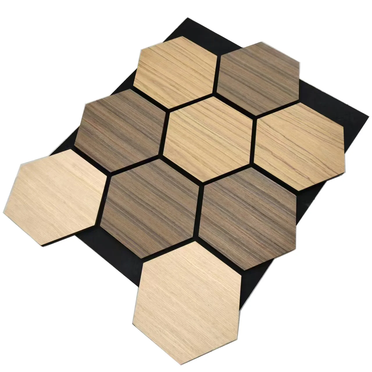 FEYT Waterproof Decorative Wallpaper Modern Furniture Loyalty Cheap Own Brand Fluted 3D Interior Hexagon Wall Acoustic Panels
