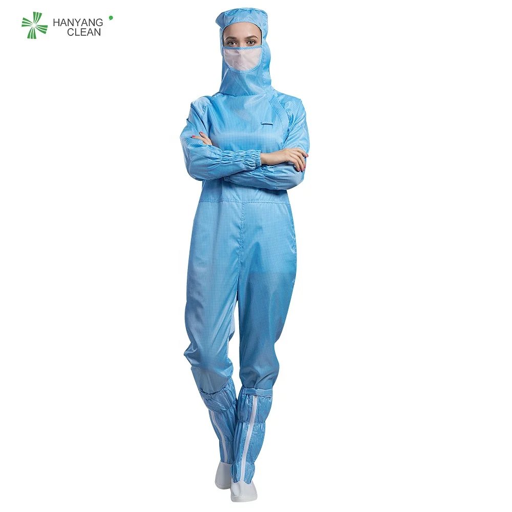 H-1133 Reusable and washable cleanroom esd garment antistatic suit