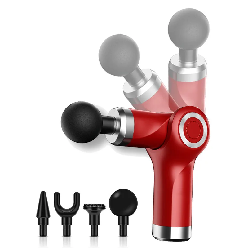 Private Label Black 180 Degree Wholesale Body Electric Impulse Massage Products Massage Machine Gun High Quality 2023 For Back