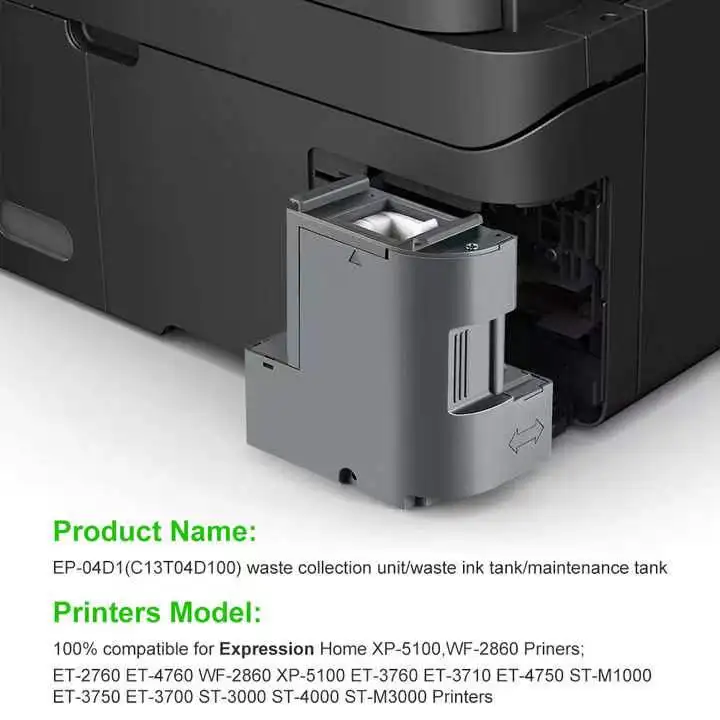 T04D1 waste ink tank compatible 04D1 maintenance tank maintenance box for WF2860 2865 xp5100 5105 M3180