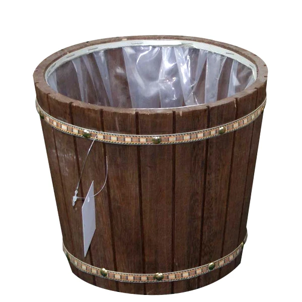 Custom logo and color small wooden barrel,paulownia wooden bucket with lid for coffee/candy