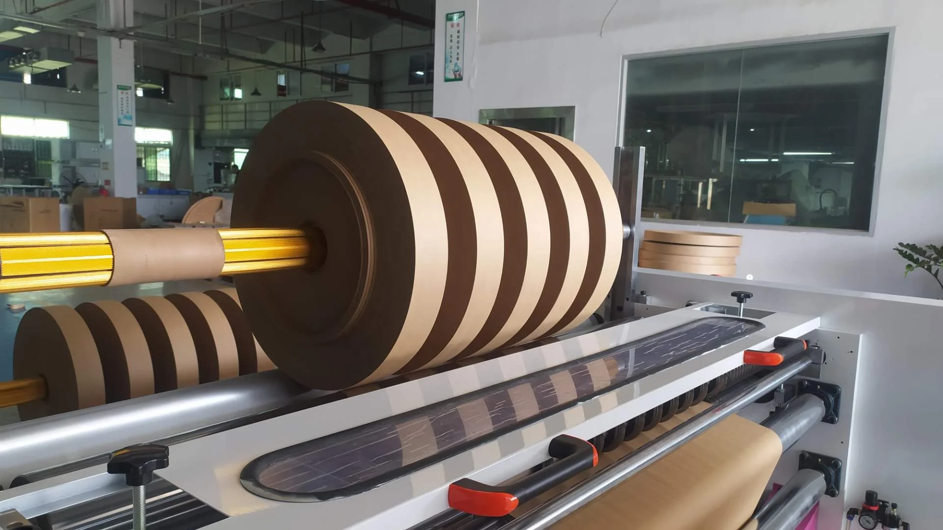 Double Roller Collection Kraft Paper cutting machine for paper bag making