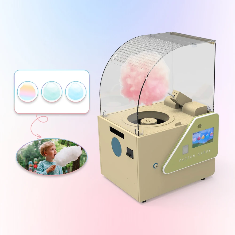 Coffee Shop Times switch outdoor chinese cotton candy maker cheap desktop semi cotton candy making machine for business