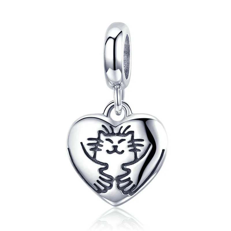 Jewelry Making Diy Bracelet Necklace Custom Designer 925 Sterling Silver Cute Cat Heart Zodiac Unique Charms