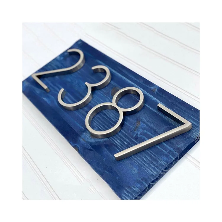 China Manufacturer Newest Fashion Electroplated Hotel Door Room House Digital Number