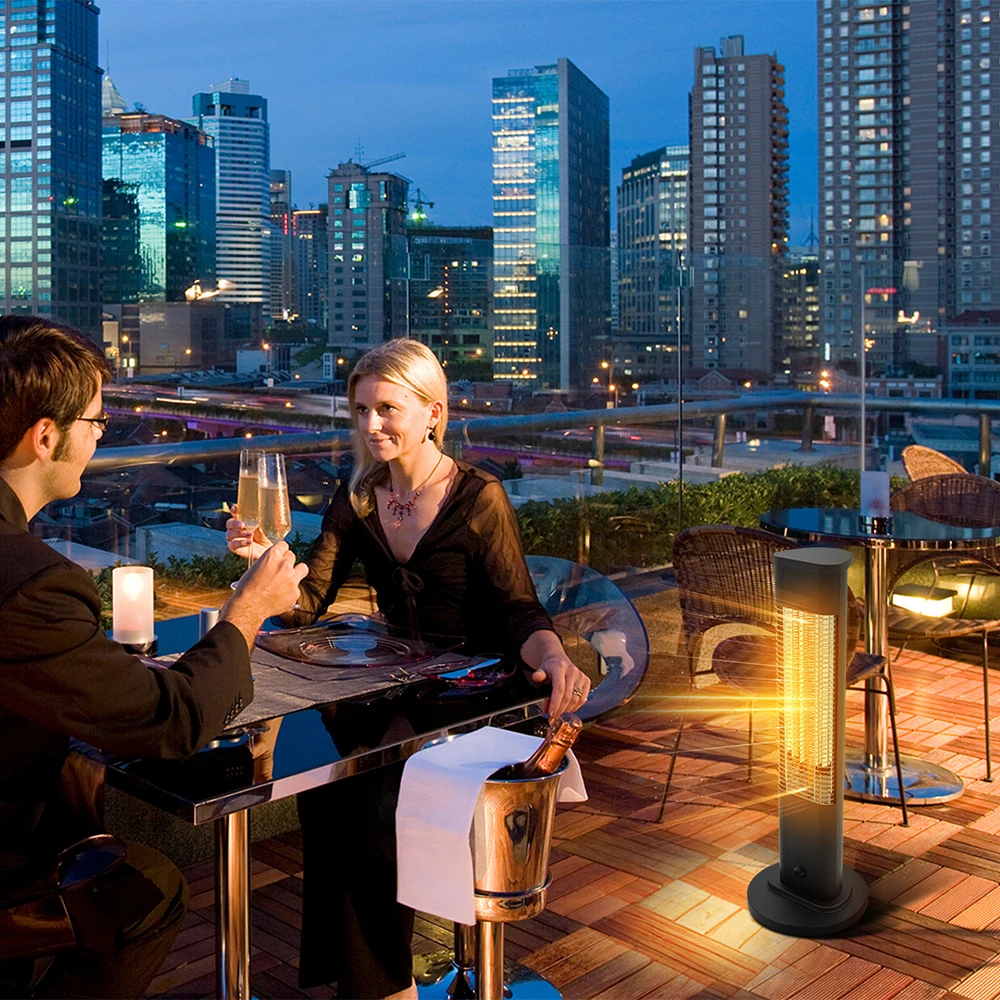 High Efficiency Carbon Fibre Heating Wholesale IP65 800W Outdoor Stand Patio Electric Heaters