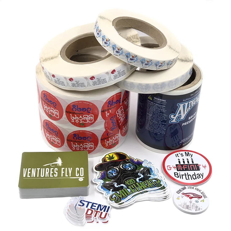 Die Cut Custom Clear Stickers Kiss Cut Design Custom Made Stickers Self-Adhesive Custom Square Stickers