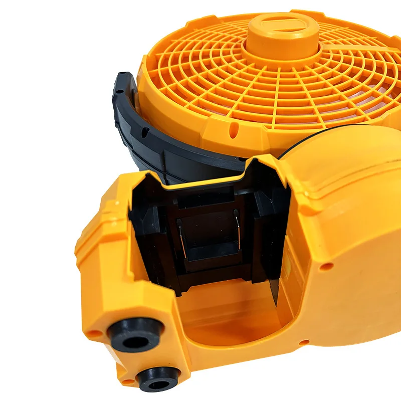 20V Cordless AC/DC Dual Use Big Wind Portable Power Fan with 3 Level Adjust 1 2 4 Hour Timer 180° Head Spin Durable Power Fan