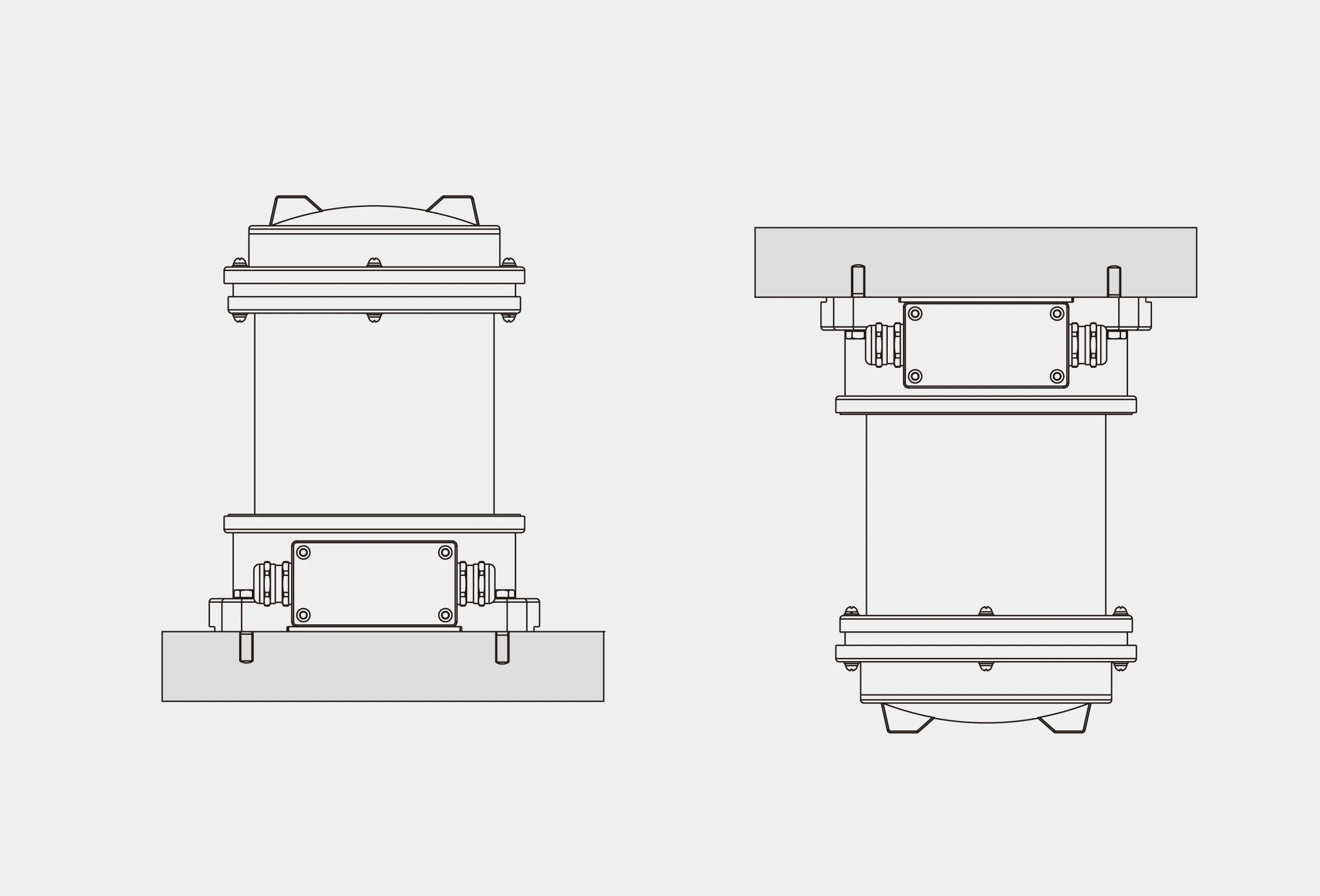 Ex de IIC T6 Gb AC100~240V 50/60Hz DC24V 6W LED Red 3n.m Level Arc 112.5 Degree IP66 IECEX ATEX Stainless Steel Starboard Light