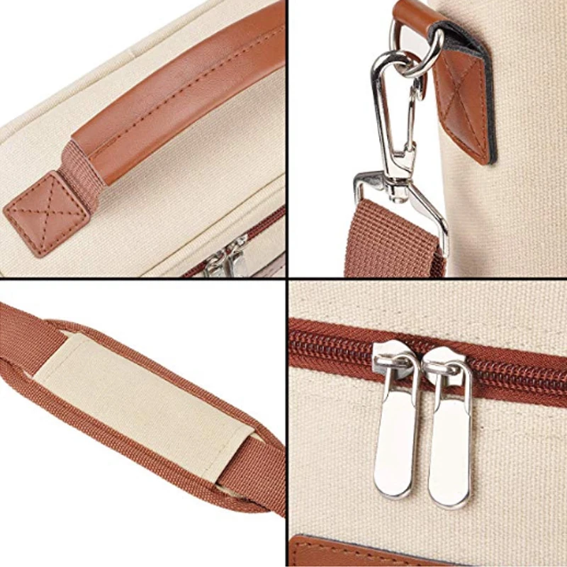 Custom 2 Bottles Christmas Insulated Tote Bag Leather Tote Canvas Travel Padded Sublimation Portable Reusable Icewine Cooler Bag