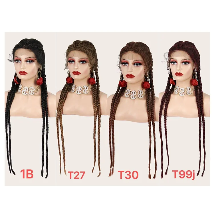 Foshan Xinyu autres cheveux synthtiques 4 braided wigs africa braid wigs