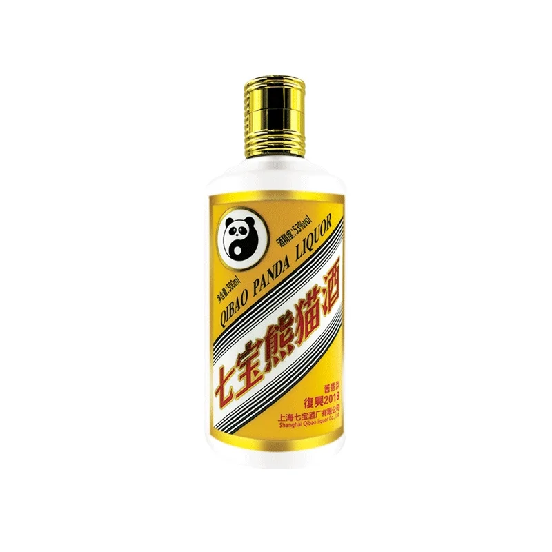 Pure and refreshing. Shanghai QIbao Panda Brand sauce flavor Liquor Intangible cultural heritage