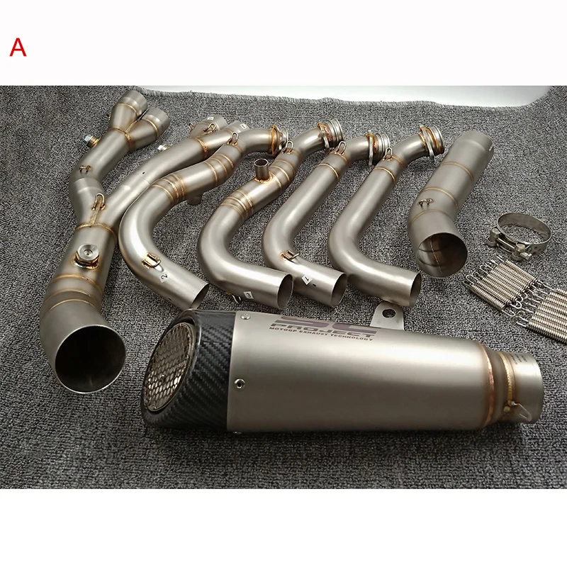 Motorcycle Exhaust For Bmw S1000RR 2010 ~2018 Full Modified Exhaust System S1000R Front Mid Link Muffler Pipe