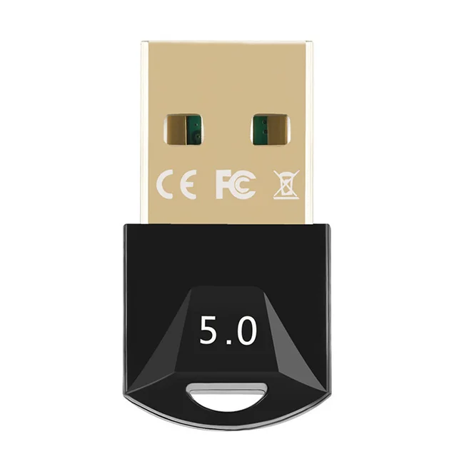 Оптовая продажа миниатюрный портативный адаптер BT 5 0 беспроводной USB-ключ с синими/зубьями и CD для телевизора компьютера