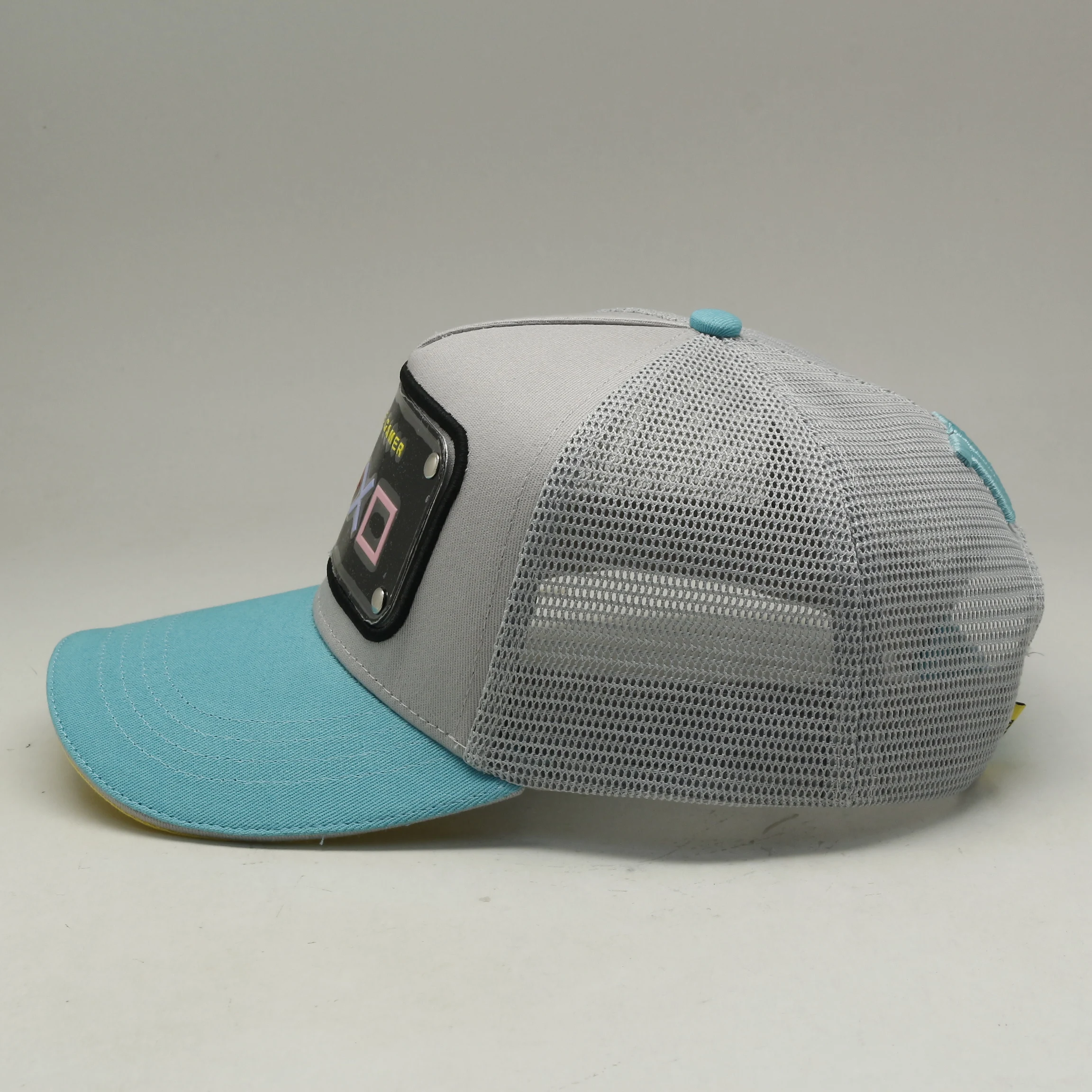 Shenzhen Manufacture Brettos Customization Caps Add Your logo on Caps Trucker Cap 5 Panels Hats Plate