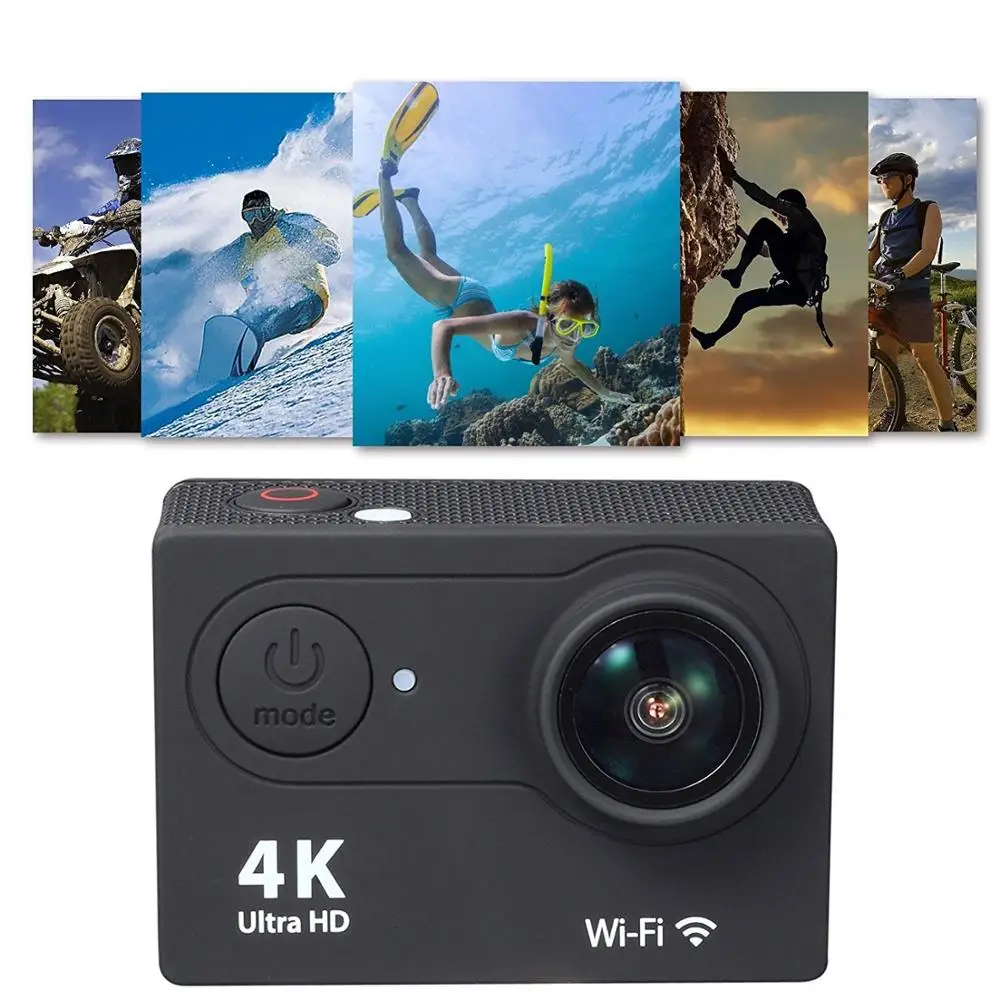 Горячие Продажи 4 К Видео Wi-Fi 1080 P HD Водонепроницаемая DV Видеокамера 170 Градусов Широкоугольный Спорт Действий Открытый Д