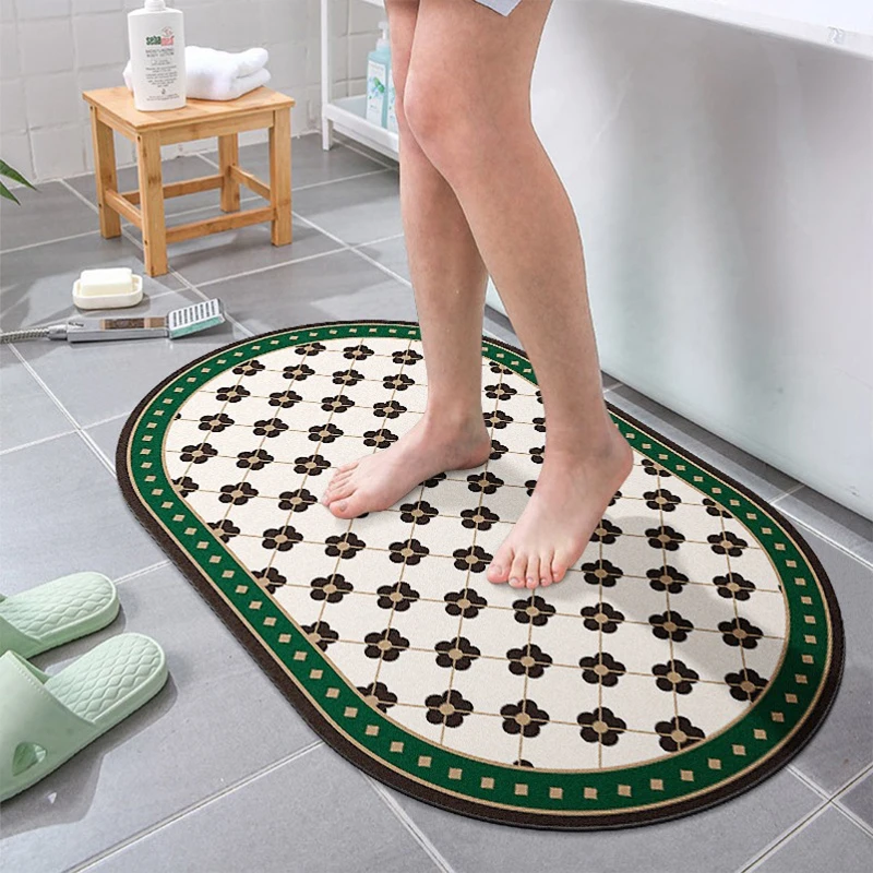 Bath waterproof mats for bathroom non slip super absorbent bath mat