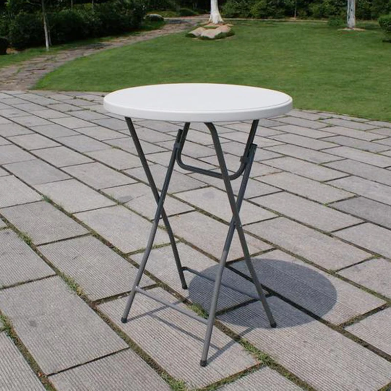 Дешевый пластиковый круглый барный стол для коктейлей из полиэтилена высокой плотности 80 см