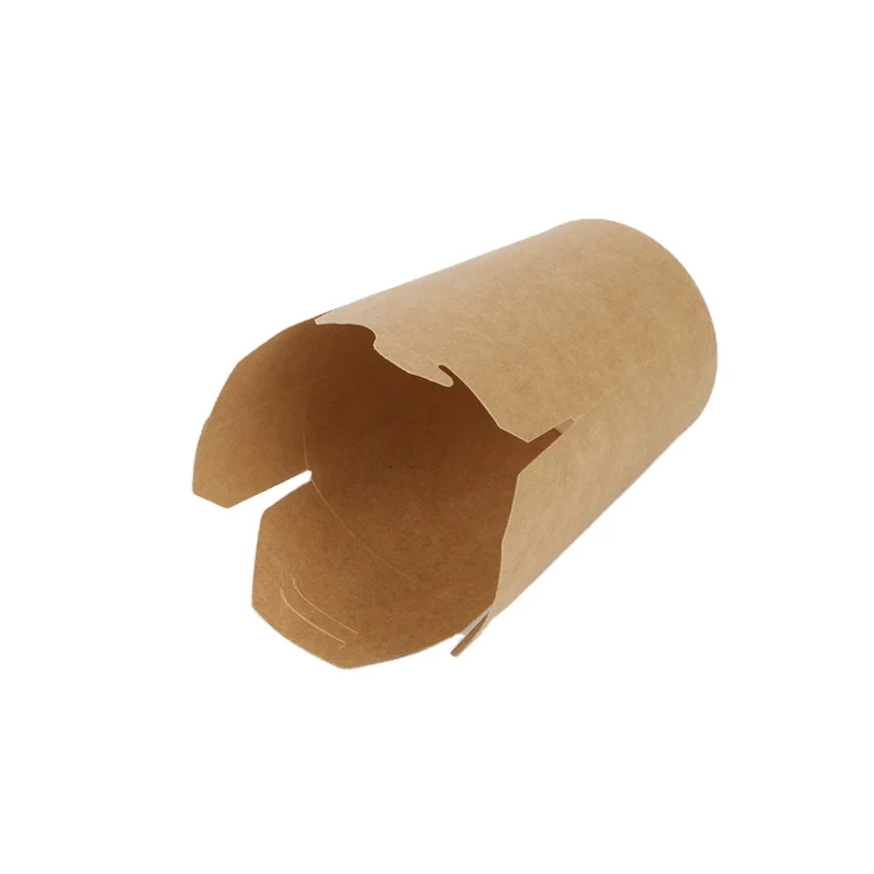 Round Bottom Salad Pasta Wok Disposable Box Noodle Box Cardboard