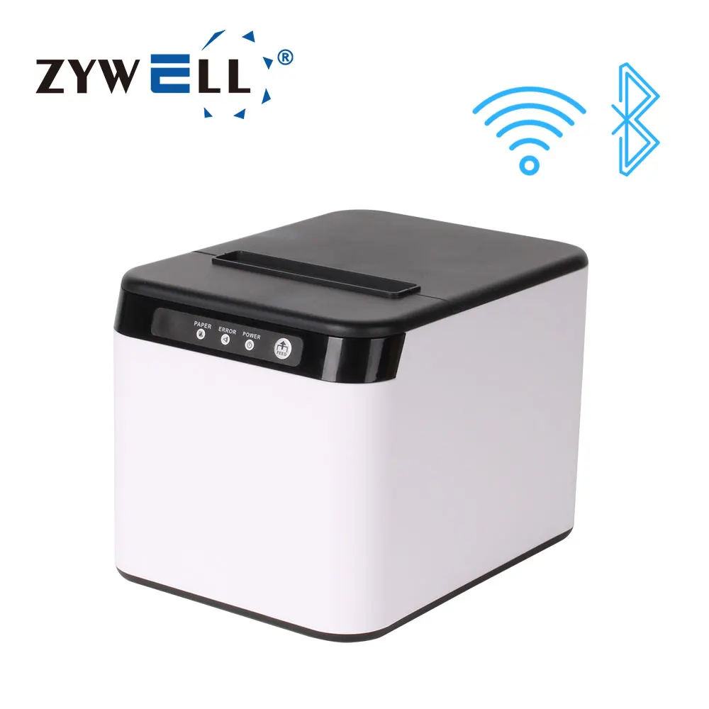 Новый на рынке ZYWELL POS термопринтер ZY-Q821 ресторана WIFI 80 мм Термопринтер