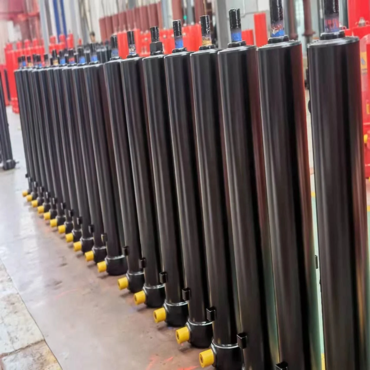 mining truck Hyva type FE model truck/trailer/tipper bodies hydraulic cylinder exporting middle-east countries Qatar telescopic cylinder