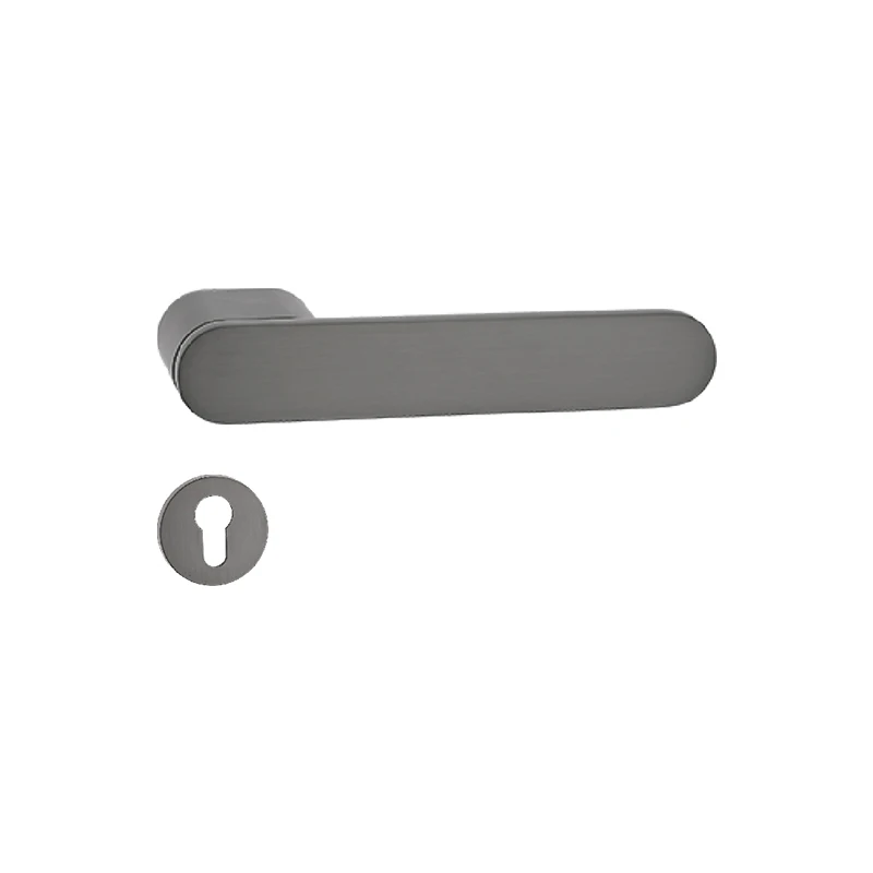Door Handle For Wooden Dood European Interior Black Door Handle Modern Home Office Door Lock Hardware