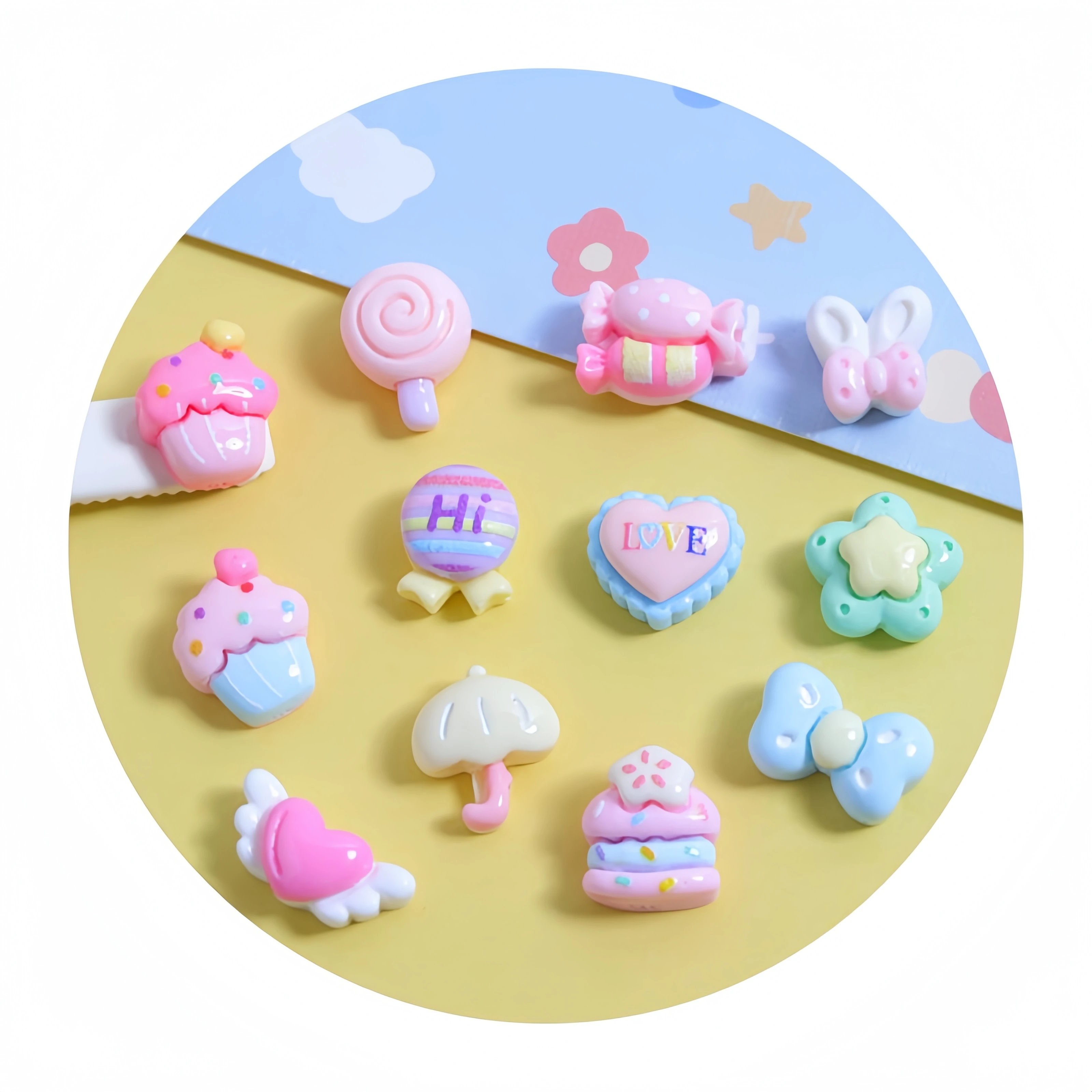 2024 New Kawaii Dream Home Dessert Series Flat Back Charm Decorative Resin Accessories DIY resin craft for theme park