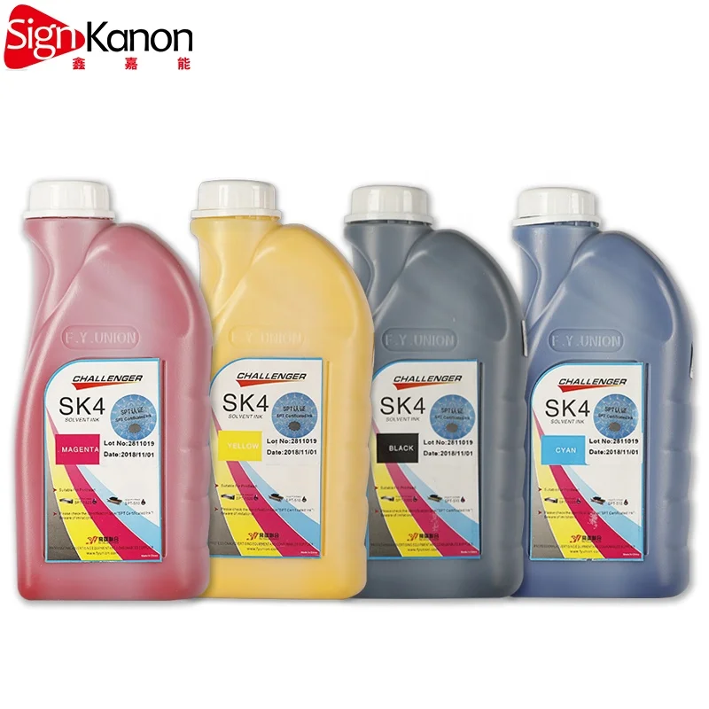 100% original digital flex banner printing cmyk 4color Challenger sk4 solvent based flexo printing ink