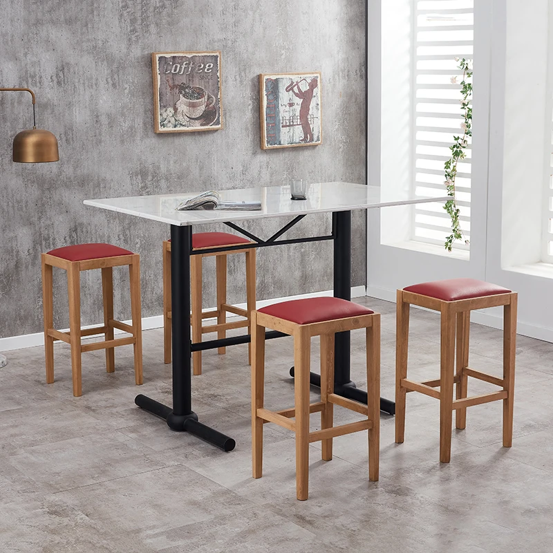 
postmodern light luxury turntable home small apartment Nordic bar table set 