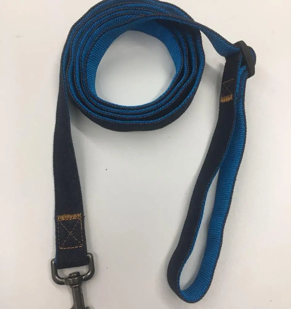
Hot Selling High Quality Pet Product Dog Leash Costom Design Reflective Polyester&jean and Nylon BREAKAWAY Personalized Print 