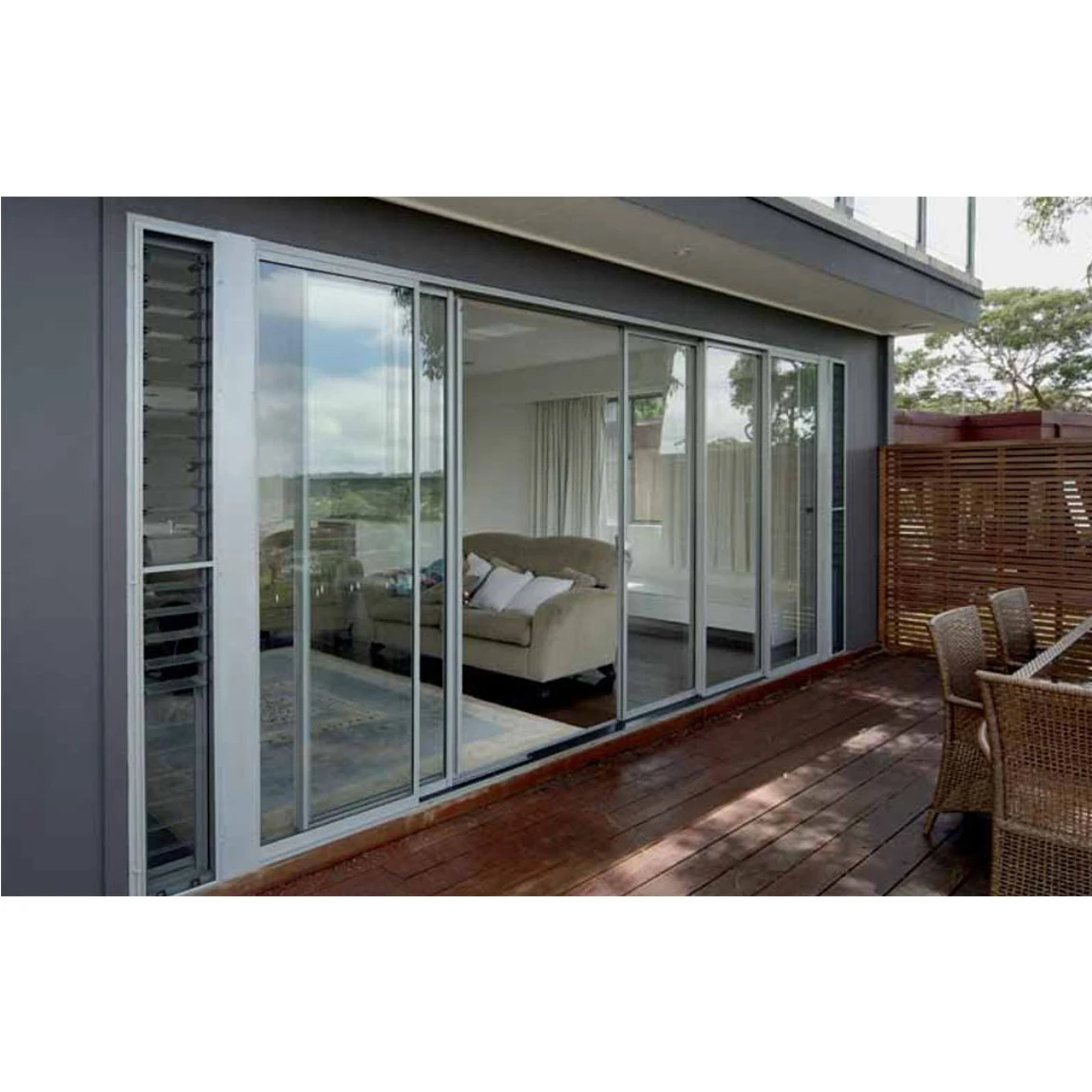 Eco-friendly external doors for houses double glass door aluminum entry door